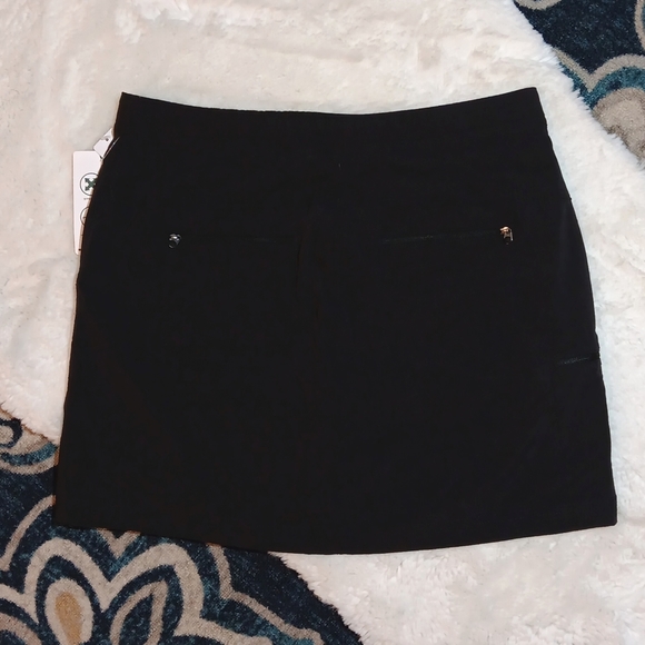 New L.L. bean comfort trail skirt black athletic workout skort sz 8 - Picture 8 of 12